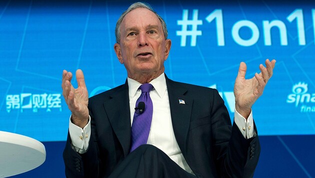 Der frühere New Yorker Bürgermeister Michael Bloomberg ist ein Kritiker der Klimapolitik Donald Trumps. Nun greift er korrigierend ein. (Bild: AP)