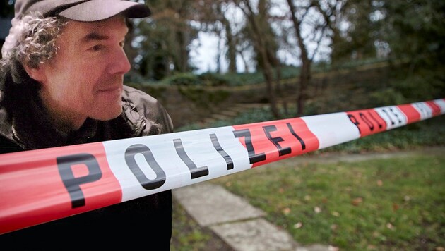 Dieser Mann, ein Obdachloser, wurde das Opfer eines grausigen Verbrechens. (Bild: AP/dpa/Sascha Ditscher, Polizei Koblenz, krone.at-Grafik)