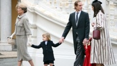 Prinzessin Caroline freut sich über die Geburt des dritten Kindes ihres Sohnes Andrea und dessen Frau Tatiana Casiraghi. (Bild: AFP)