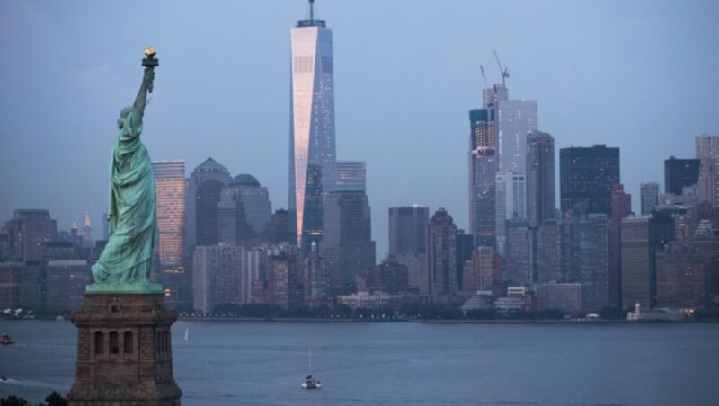 Die Freiheitsstatue vor der Skyline von Manhattan (Bild: AFP)