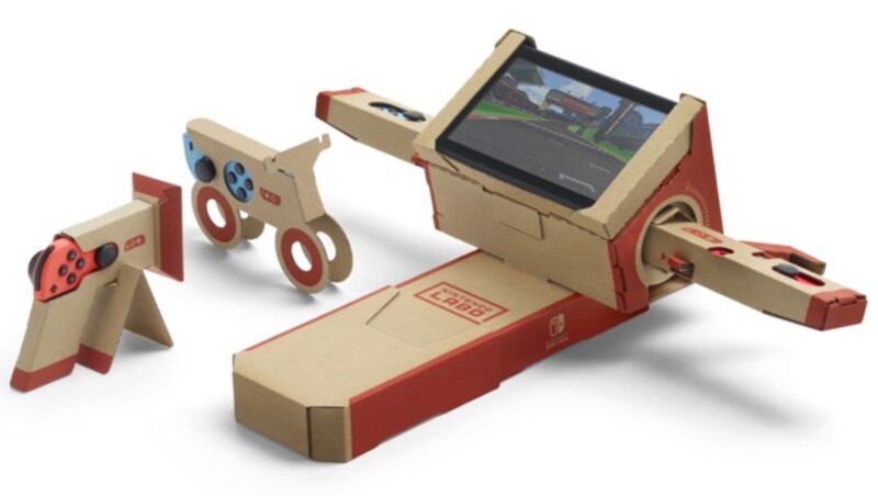 Sogar ein Motorrad lässt sich bei Nintendo aus Karton bauen. (Bild: Nintendo)