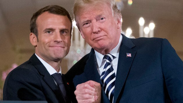 Emmanuel Macron und Donald Trump dürften sich gut verstehen. (Bild: ASSOCIATED PRESS)