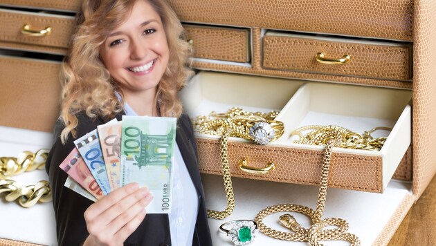 Vergebliches Warten auf Geld fürs Gold (Symbolfoto). (Bild: stock.adobe.com, krone.at-Grafik)