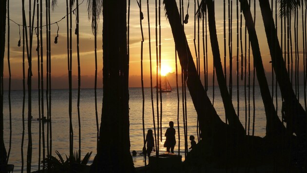 Sonnenuntergang auf Boracay (Bild: AP)