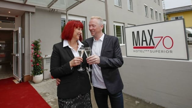 Andrea und Norbert Wendl eröffnen in Salzburg das Hotel „Max70“ (Bild: Markus Tschepp)