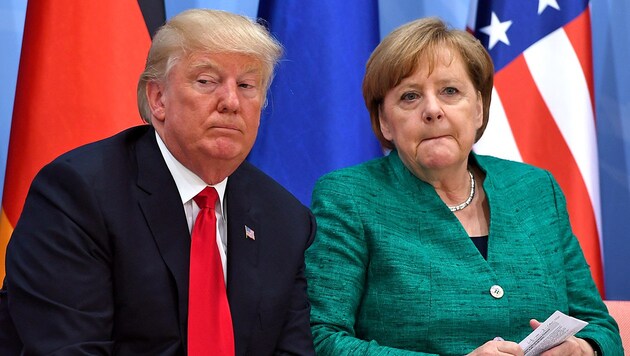 Ex-US-Präsident Donald Trump und die deutsche Kanzlerin konnten nie wirklich zueinander finden. (Bild: AFP)