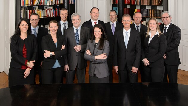 Das Team der renommierten Rechtsanwaltskanzlei Greiter, Pegger, Kofler & Partner in Innsbruck (Bild: Greiter, Pegger, Kofler & Partner)