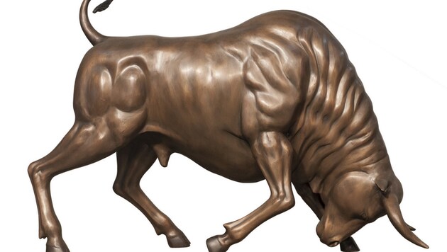 Auch diese Stier-Skulptur wurde gestohlen (Bild: Hepa)