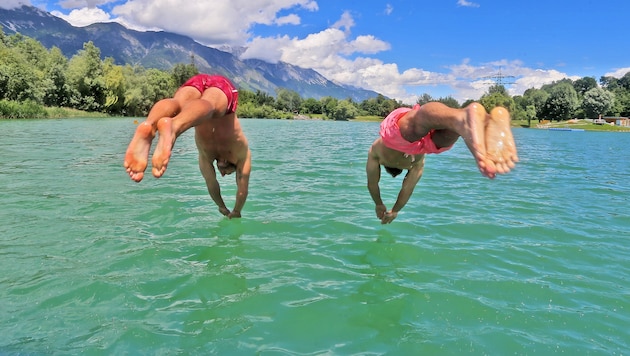 Cooling down is called for these days. (Bild: Christof Birbaumer)