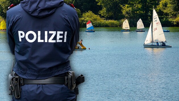 Die Tat soll sich an der unteren Alten Donau zugetragen haben.  (Bild: APA/ROLAND SCHLAGER, stock.adobe.com, krone.at-Grafik)