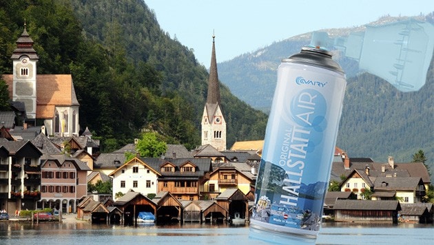 „Hallstatt Air“ soll demnächst direkt im Weltkulturerbe abgefüllt werden. (Bild: Fellner, www.evairy.at)
