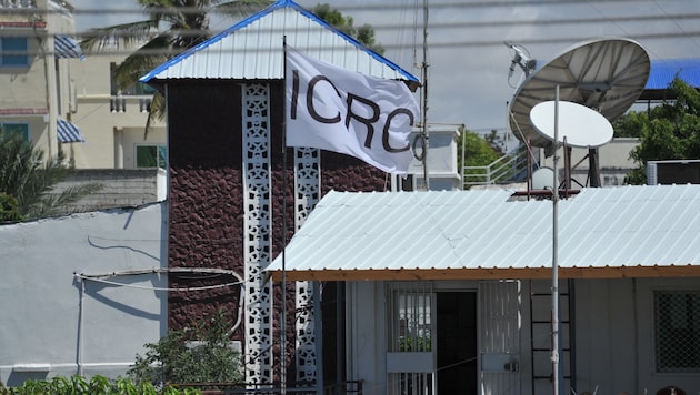 Das Hauptquartier des Roten Kreuz in Mogadischu (Bild: AFP)