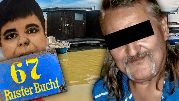 Alfred U. soll die Prostituierte in Wien aufgelöst und schließlich zerstückelt im Neusiedler See versenkt haben. (Bild: Martina Prewein, Christian Schulter, Polizei, krone.at-Grafik)