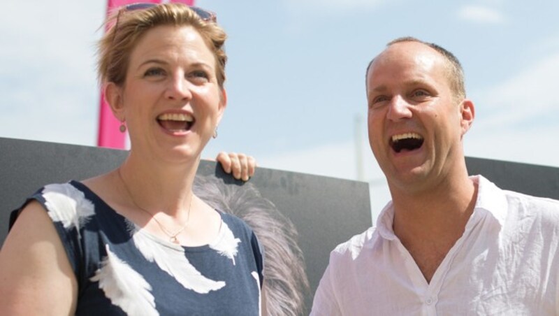 Beate Meinl-Reisinger, Matthias Stroz (Bild: APA/GEORG HOCHMUTH)