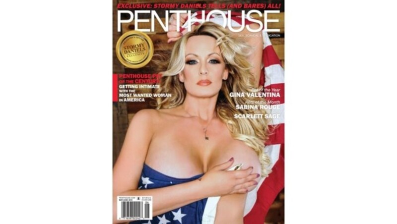 Stormy Daniels am Cover des „Penthouse“ (Bild: www.PPS.at)