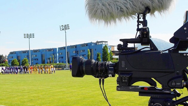 Direktübertragung des ORF des Spiels SV Austria Salzburg gegen FC Zell am See Foto: Daniel Krug sen. (Bild: krugfoto/Krug Daniel sen.)