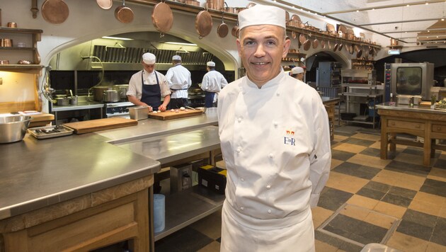 Mark Flanagan in der Royalen Schlossküche von Windsor (Bild: AFP)