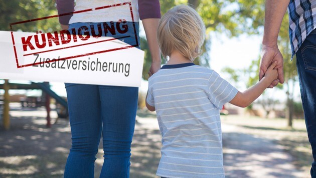 Dem vierjährigen Sohn einer Familie aus Wien wurde die Wahlarztversicherung gekündigt (Symbolbilder). (Bild: stock.adobe.com, krone.at-Grafik)