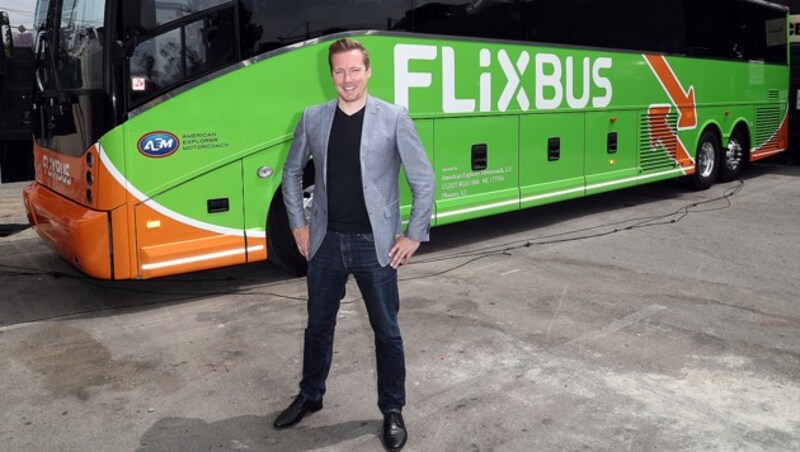 Flixbus-Chef Andre Schwämmlein in Hollywood (Bild: APA/AFP/GETTY IMAGES/Frederick M. Brown)