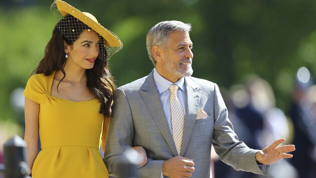 Amal Clooney und George Clooney (Bild: PA)
