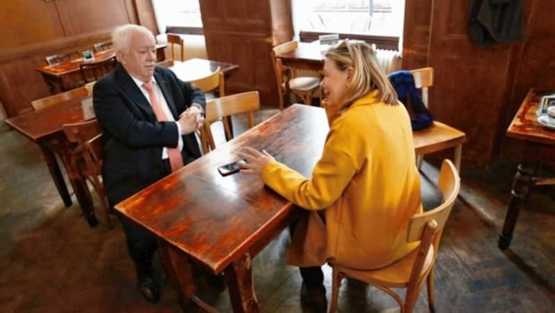 Bürgermeister Michael Häupl im Gespräch mit Conny Bischofberger (Bild: Martin Jöchl)