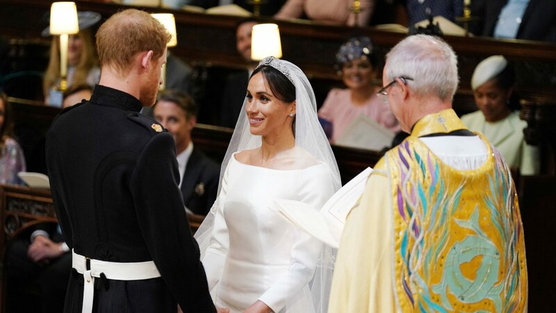 Prinz Harry und Meghan Markle beim Jawort (Bild: AFP and licensors)