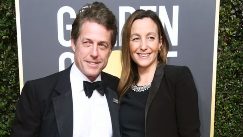 Hugh Grant und Anna Eberstein (Bild: AFP)