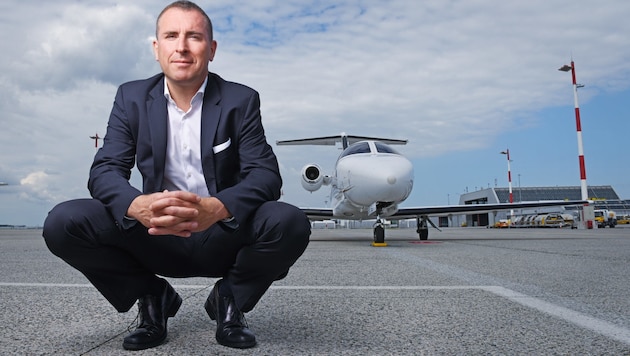 Bernhard Fragner ist Geschäftsführer von GlobeAir. Die Fluglinie arbeitet daran, bei Wartungs-Stopps effektiver zu werden. (Bild: GlobeAir)