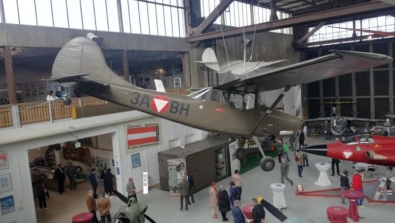 Die Cessna L19 von Karl Habsburg im Militärluftfahrtmuseum in Zeltweg (Bild: HGM Zeltweg)