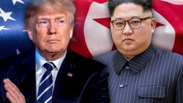 US-Präsident Donald Trump, Nordkoreas Machthaber Kim Jong Un (Bild: APA/AFP/KCNA via KNS, AP, stock.adobe.com, krone.at-Grafik)