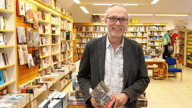 WKO-Fachgruppen Obmann Klaus Seufer-Wasserthal ist besorgt über die derzeitige Situation im Buchhandel. (Bild: Markus Tschepp)