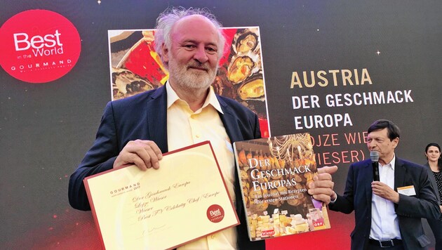 Wieser gewann den „Kochbuch-Oscar“ in Yantai. (Bild: Clara Milena Steiner)