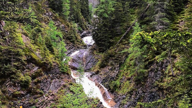 Die Millnatzenklamm bei Liesing im Lesachtal (Bild: Wallner Hannes/Kronenzeitung)