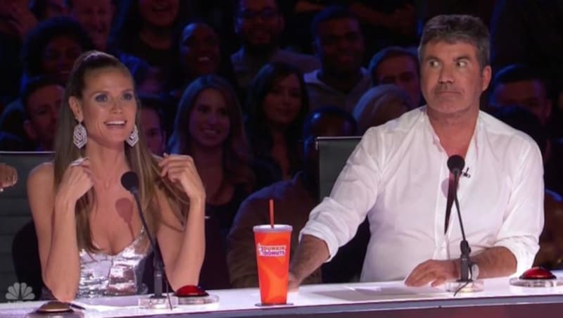 Heidi Klum und Simon Cowell bei „America‘s Got Talent“ (Bild: www.PPS.at)