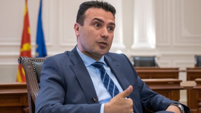 Mazedoniens Premierminister Zoran Zaev (Bild: AFP)