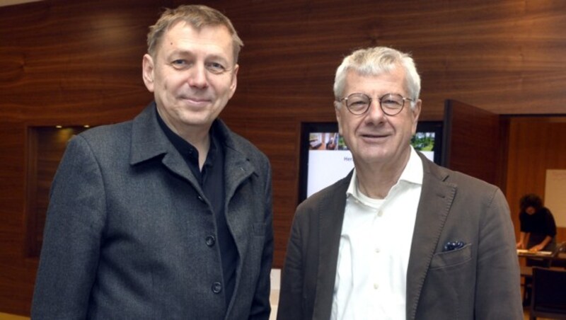 Wolfgang Zinggl (l.) und Bruno Rossmann (Bild: APA/HERBERT PFARRHOFER)