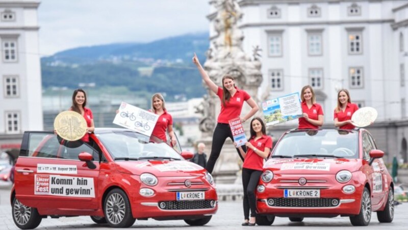 Zehn tolle Gewinne warten beim „Krone“-Fest: Autos, ein Urlaub, E-Bikes und Münzen! (Bild: Markus Wenzel)