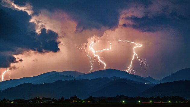 Sensationelle Bild von einem Gewitter in der Obersteiermark (Bild: Patrick Neves)