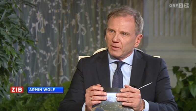 Armin Wolf reiste für das Interview extra nach Moskau. (Bild: tvthek.orf.at)