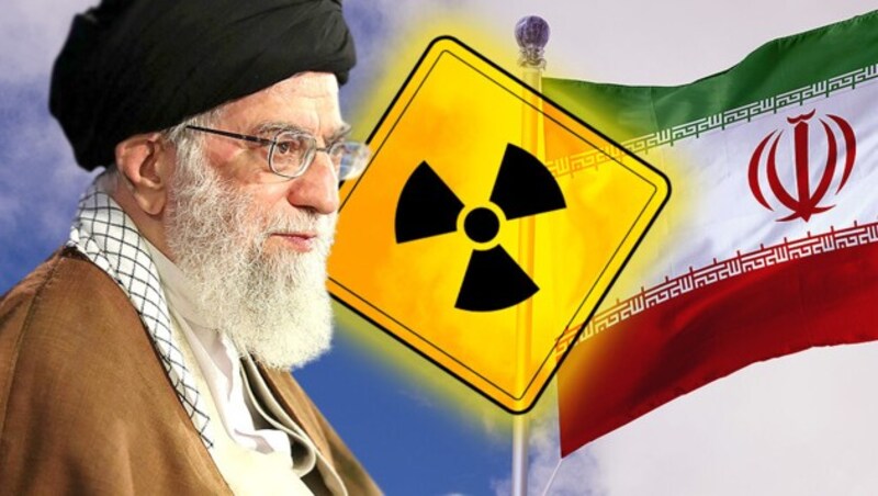 Ali Khamenei, Oberster Führer des Iran (Bild: AP, krone.at-Grafik, stock.adobe.com)