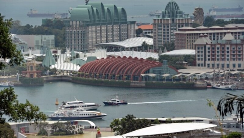 Die Freizeitinsel Sentosa gehört zu Singapur. (Bild: AFP)