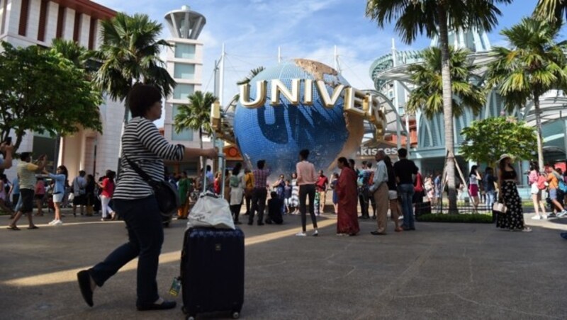 Die Universal Studios im Resort World auf Sentosa (Bild: AFP)