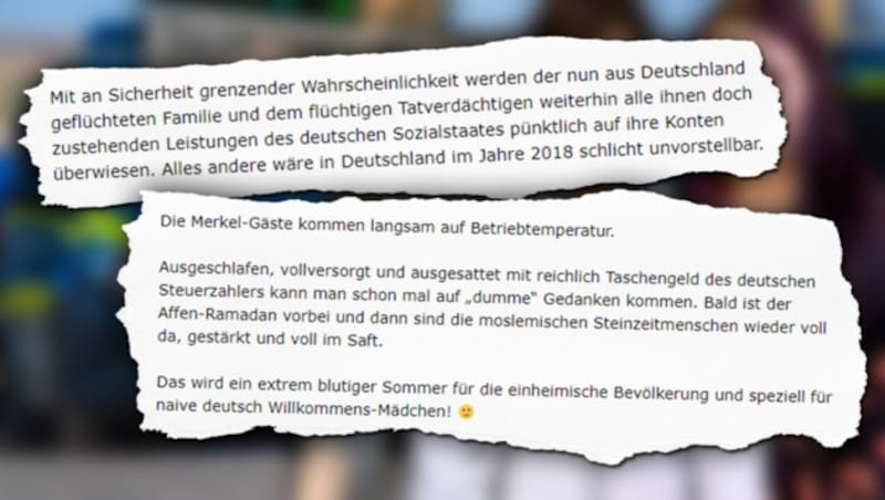 (Bild: Polizei Wiesbaden/dpa, facebook.com, screenshot pi-news.net)