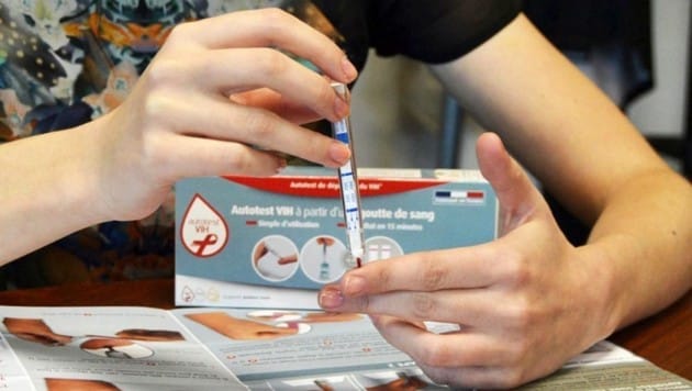 Der HIV-Selbsttest „autotest VIH“ der französischen Firma AAZ (Bild: AAZ)