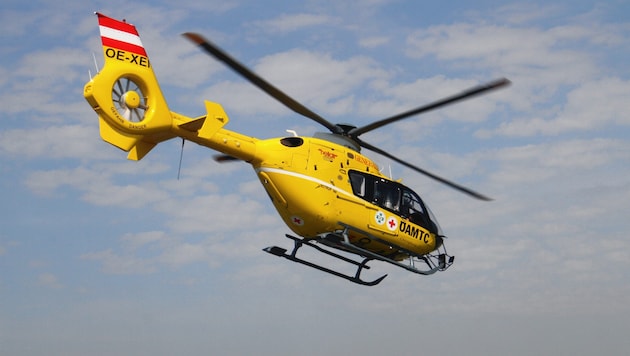 C12 kurtarma helikopteri devreye sokulmak zorunda kalınmıştır. (Bild: Christian Jauschowetz)