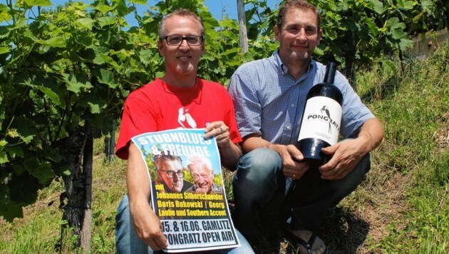 Joachim Steinacher und Markus Pongratz laden zum Open Air (Bild: Pongratz Sabine)