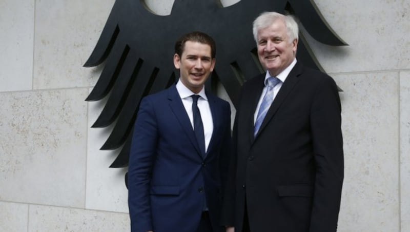 Bundeskanzler Sebastian Kurz und Deutschlands Innenminister Horst Seehofer (Bild: BUNDESKANZLERAMT/DRAGAN TATIC)