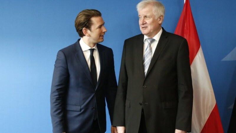 Sebastian Kurz (ÖVP), Horst Seehofer (CSU) (Bild: BUNDESKANZLERAMT/DRAGAN TATIC)