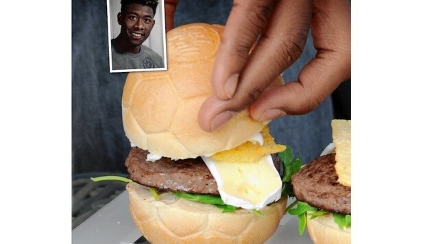 Der Fußball-Burger macht die kommende WM unabhängig von den Kickern zum Genuss! (Bild: eat the ball)