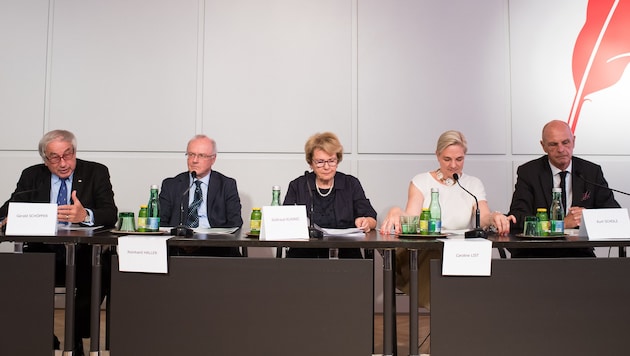 Gerald Schöpfer, Reinhard Haller, Waltraud Klasnic, Caroline List und Kurt Scholz (Bild: APA/EXPA/MICHAEL GRUBER)